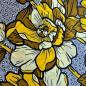 Preview: Afrikanischer Wax Print Stoff Baumwolle YELLOW FLOWERS